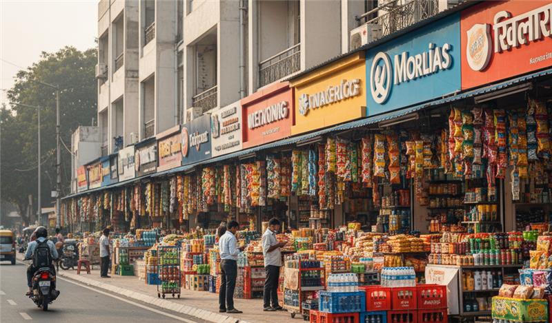 A representation of how India’s urban retail environment forms the real-world canvas where digital distribution platforms translate strategy into last-mile market outcomes.